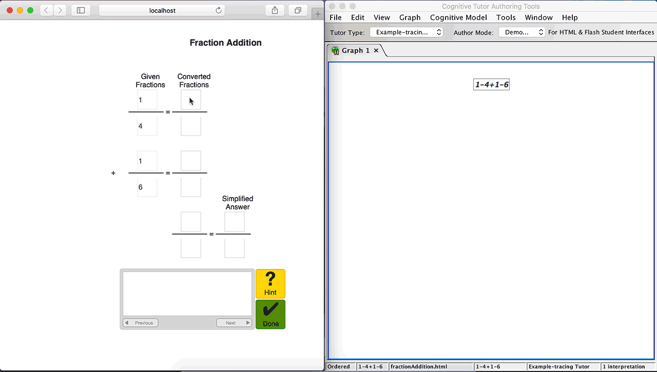 Tracing Tutorial Creating an Example-Tracing Tutor